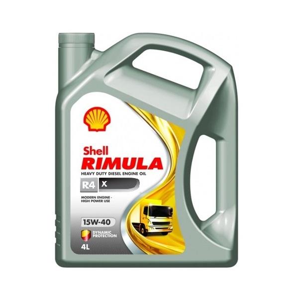 Моторное масло Shell Rimula R4 X 15W40 | Канистра 4 л | 550045011
