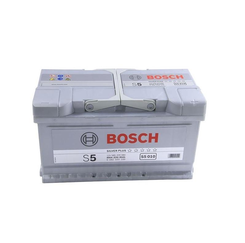 Аккумулятор Bosch S5 Silver Plus 12 В 85 А/ч 800 А | - + | 0092S50100