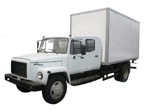 ГАЗ 3309 Егерь 2 | Промтоварный фургон | Сдвоенная кабина | 4x2 | Задний привод