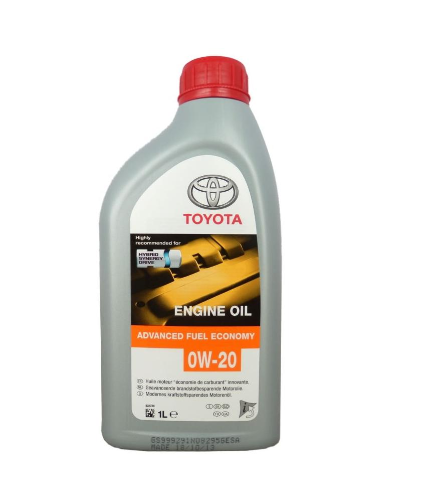 Моторное масло ​​​​​​​Toyota Engine Oil Advanced Fuel Economy 0W20 | Канистра 1 л | 0888083264