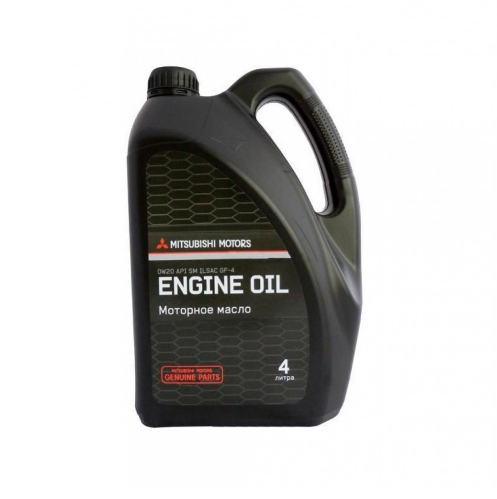 Моторное масло Mitsubishi Engine Oil SM GF4 0W20 | Канистра 4 л | MZ320751