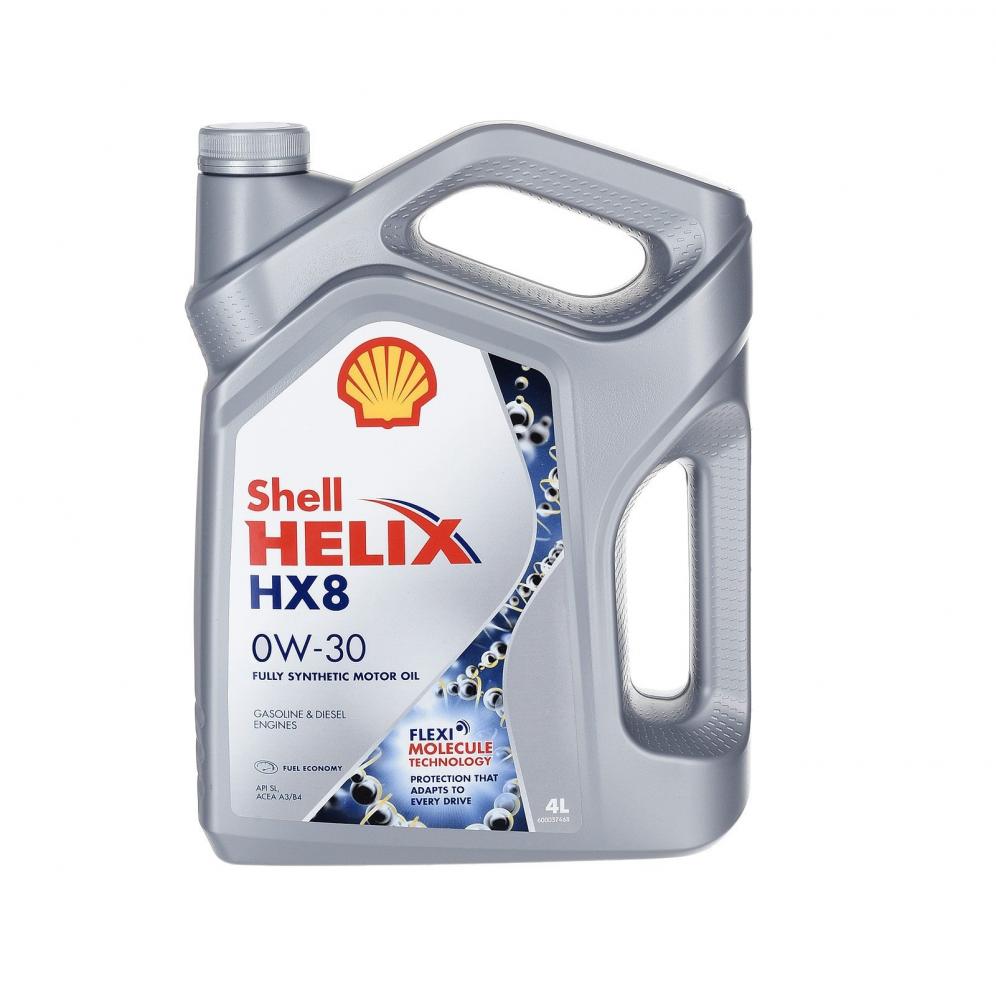 Моторное масло Shell Helix HX8 0W30 | Канистра 4 л | 550050026