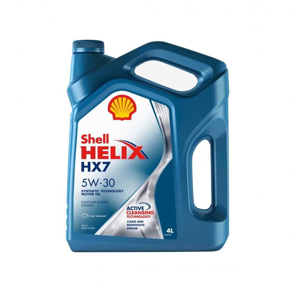 Моторное масло Shell Helix HX7 5W30 | Канистра 4 л | 550040304