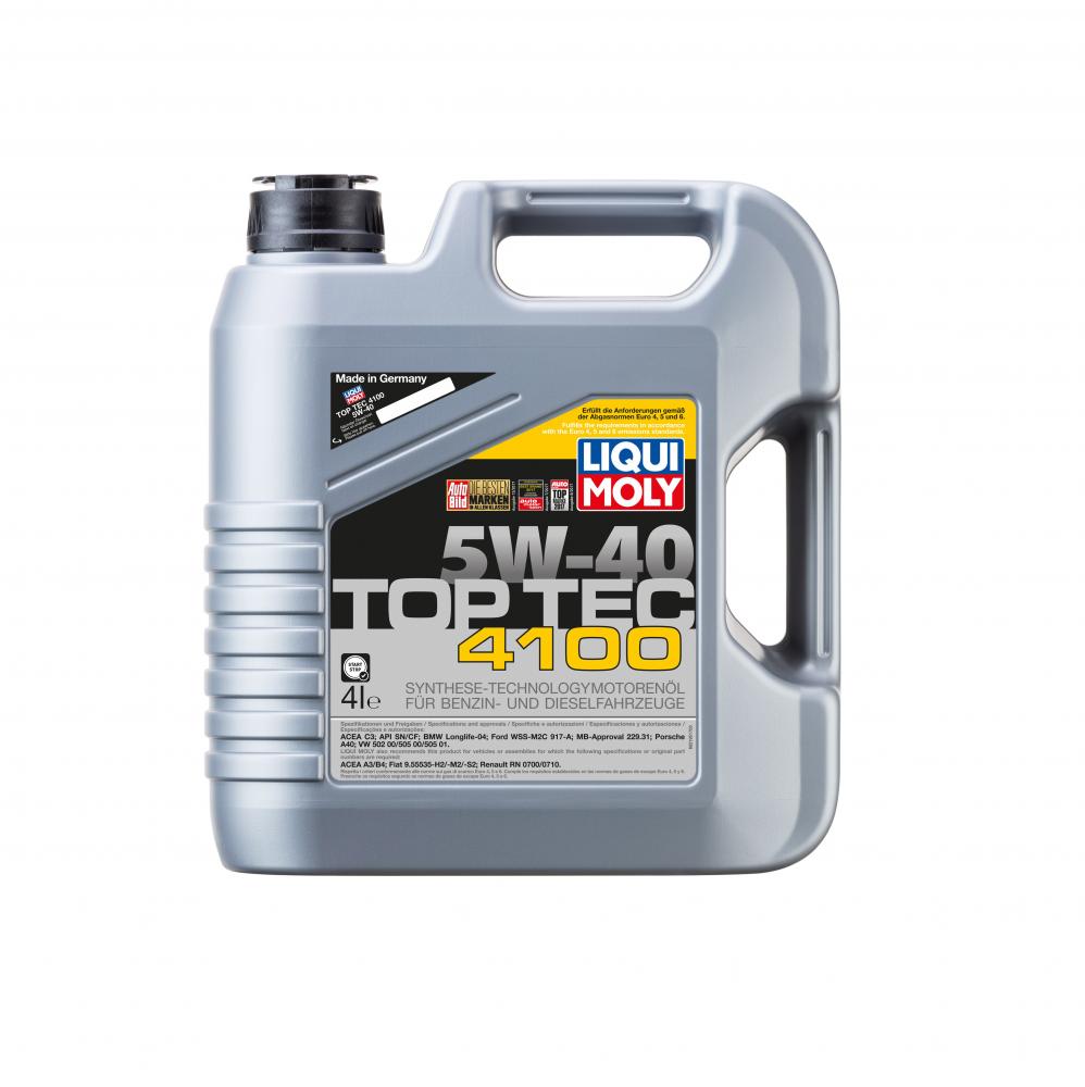 Моторное масло Liqui Moly Top Tec 4100 5W40 | Канистра 4 л | 7547 