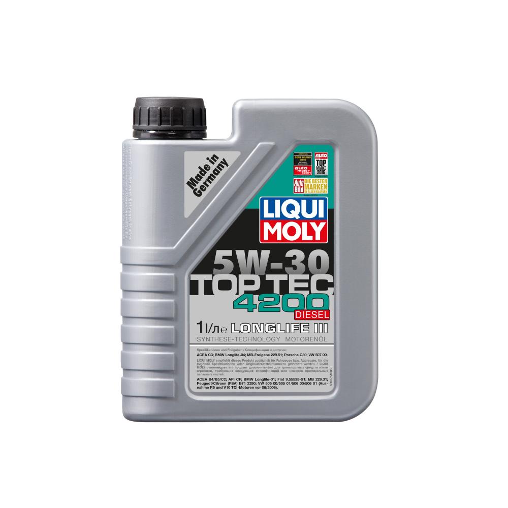 Моторное масло Liqui Moly Top Tec 4200 Diesel 5W30  | Канистра 1 л | 2375