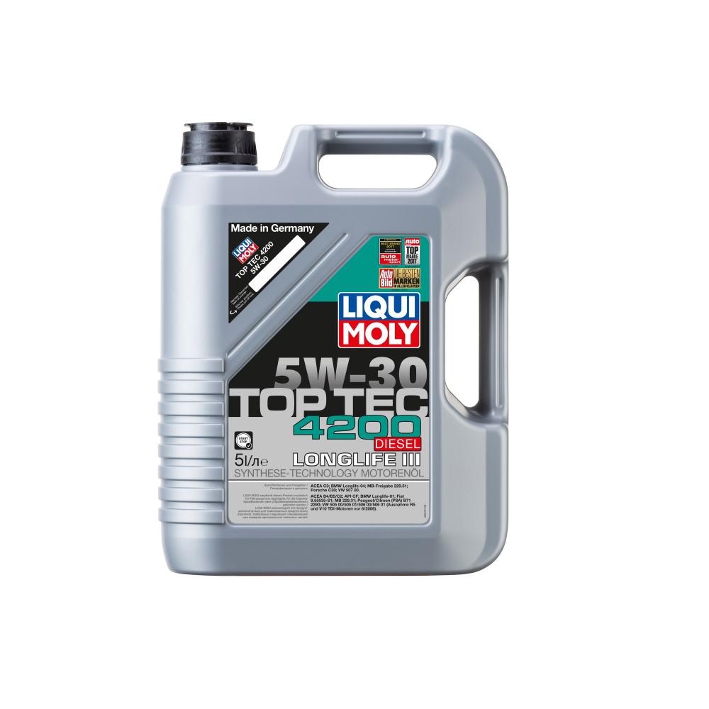 Моторное масло Liqui Moly Top Tec 4200 Diesel 5W30  | Канистра 5 л | 2376