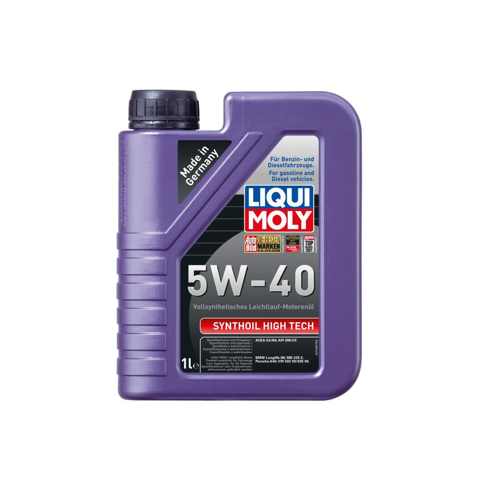 Моторное масло Liqui Moly Synthoil High Tech 5W40 | Канистра 1 л | 1924