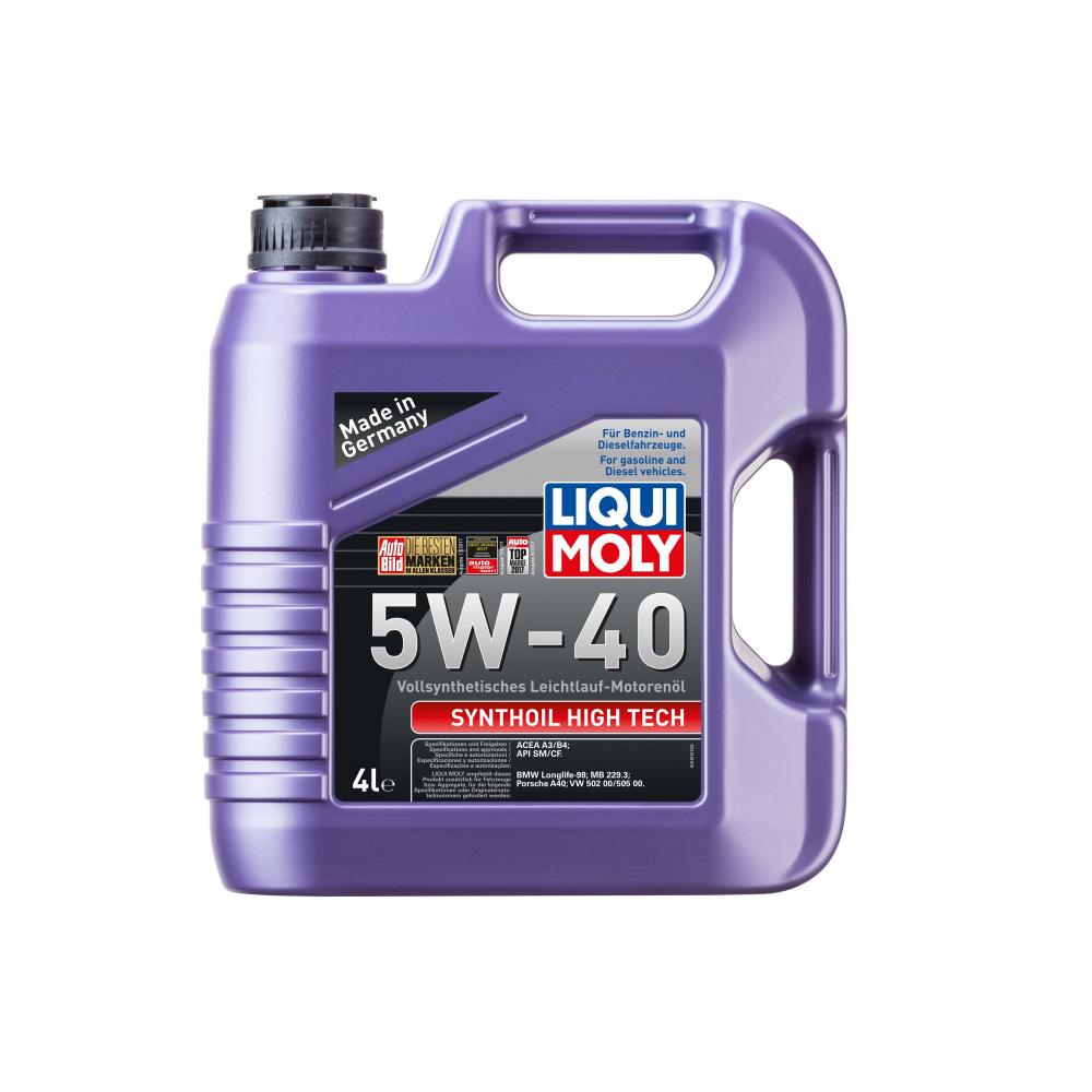 Моторное масло Liqui Moly Synthoil High Tech 5W40 | Канистра 4 л | 1915