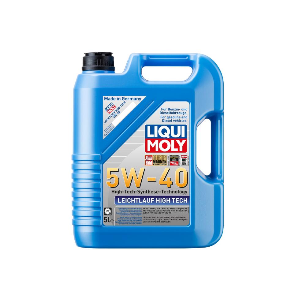 Моторное масло Liqui Moly Leichtlauf High Tech 5W40 | Канистра 5 л | 8029