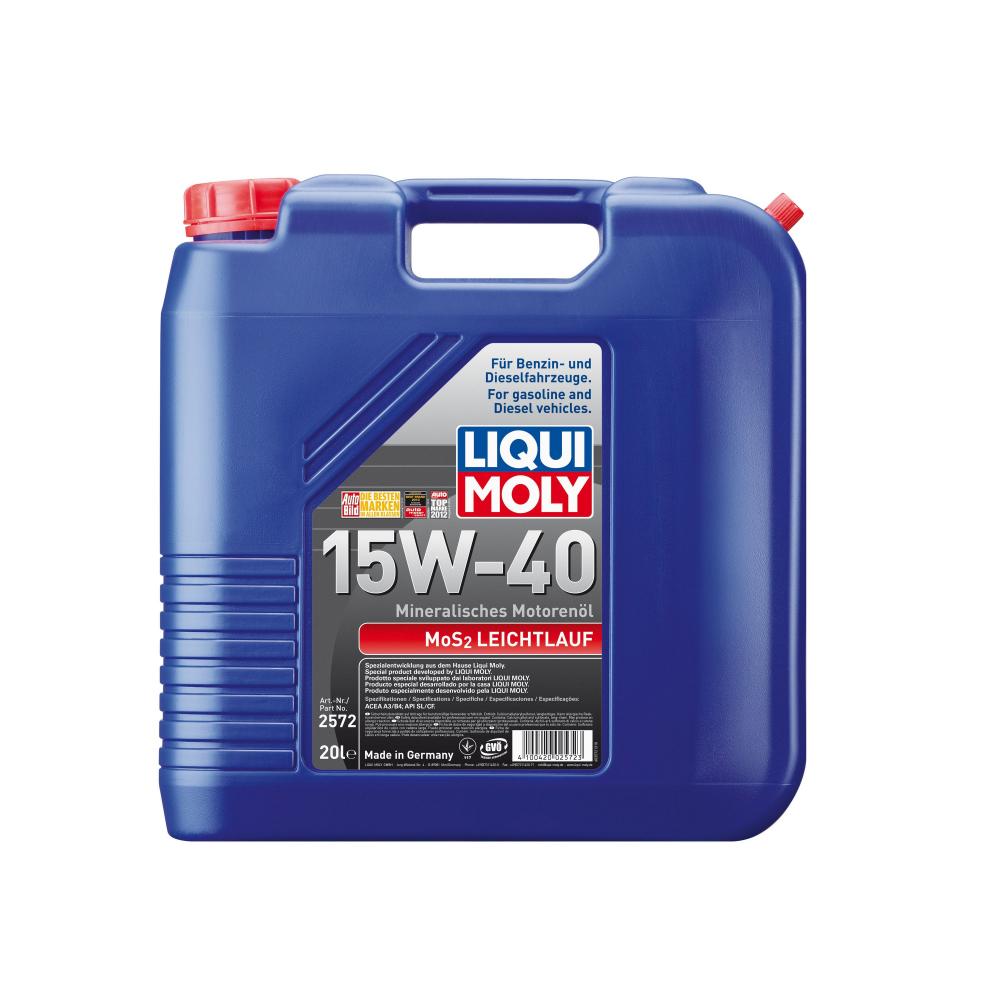 Моторное масло Liqui Moly MoS2 Leichtlauf 15W40 | Канистра 20 л | 2572