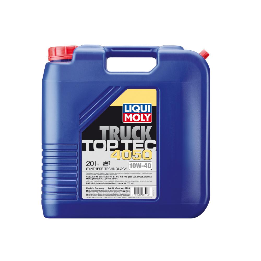 Моторное масло Liqui Moly Top Tec Truck 4050 10W40 | Канистра 20 л | 3794