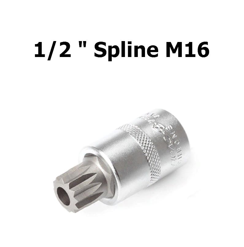 Головка 1/2&quot; со вставкой Spline с отверстием M16 мм L=55 мм | Дело техники | 625416