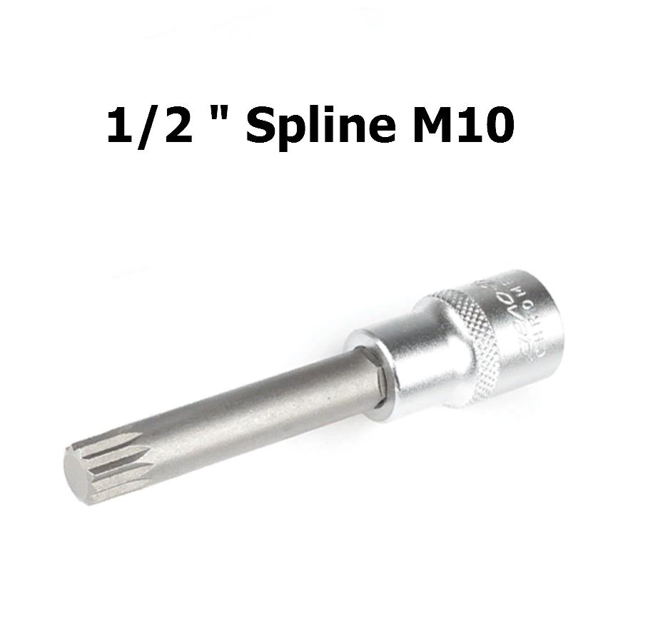 Головка 1/2&quot; со вставкой Spline M10 мм L=100 мм | Дело техники | 625460