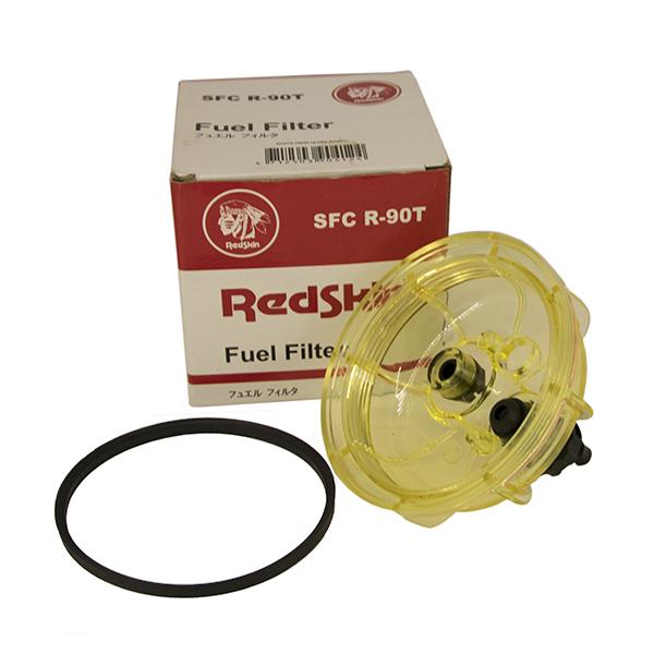 Стакан водосборный | колба фильтра-сепоратора грубой очистки топлива Isuzu NMR85 | NPR75 | NQR90 | 4JJ1/4HK1 Е-3/4/5 | RedSkin