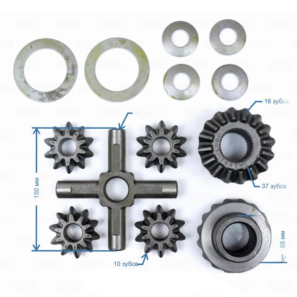 Ремкомплект редуктора заднего моста (крестовина, сателлиты, шестерни, шайбы) Hino300 Е-3/4 ш/к / Е-5 у/к | Zevs