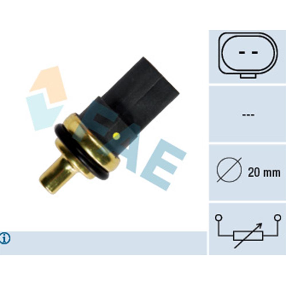 Датчик температуры охлаждающей жидкости Audi / Skoda / Volkswagen с 2003 по 2018 г.в. / MeatDoria