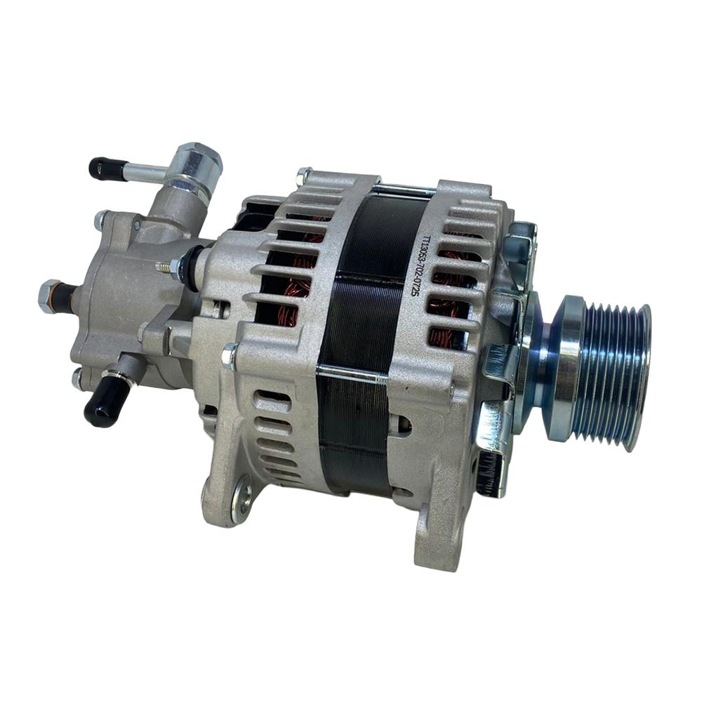 Генератор&nbsp;80A / 24V c вакуумным насосом Isuzu NPR75/NQR90/FSR90 4HK1 Е-4/5 | Tesla Technics