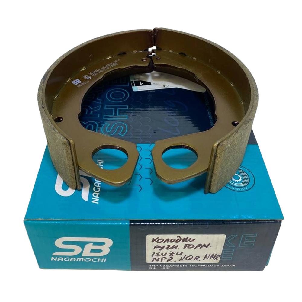 Колодки ручного тормоза Mitsubishi Fuso Canter FE85 Е-3 / Isuzu NP75(Китаец)/Богдан/ MZZ6U | SB Nagamochi