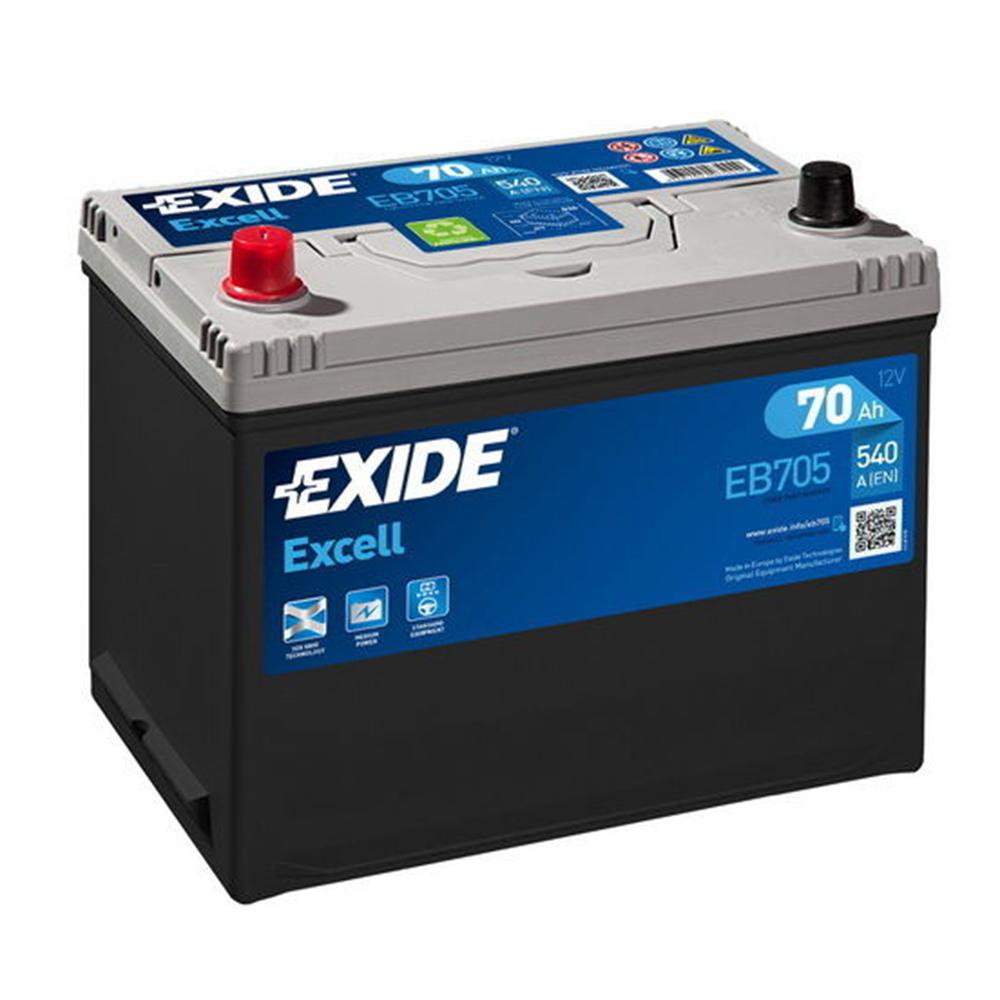 Аккумулятор (70 А/ч 540 А п/п) Isuzu NPR/NQR75/90/NLR/NMR85 | Exide