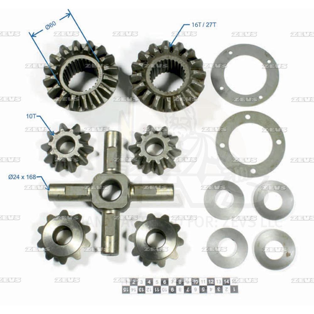 Ремкомплект заднего редуктора (крестовина, сателлиты, шестерни, шайбы) Hino-300 Е-5 ш/к&nbsp;| Zevs